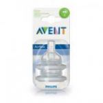  - Nhradn silikonov savika AVENT Airflex - 2 otvory, 2 ks  1m+ od  firkon-kocarky.cz